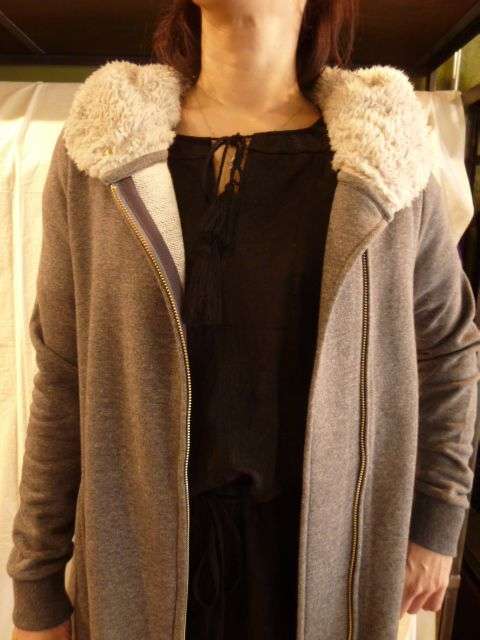 フードボアスウェットJKT