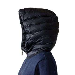 MONCLER ：モンクレール 　2016年秋冬新作　レディース　ダウン+スウェット　コンビフーディー　ネイビー(777)