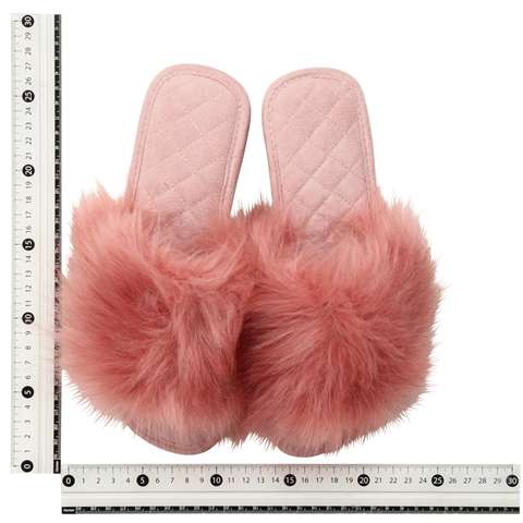フラッフィー ファー ルームシューズ 25cm ピンク(ピンク)　Francfranc（フランフラン）公式サイト｜家具、インテリア雑貨、通販