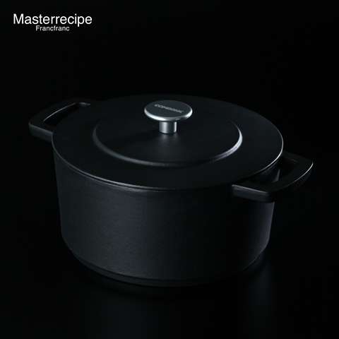 キャストアイアン鍋 24cm ブラック（3〜4人用）＜Masterrecipe＞　Francfranc（フランフラン）公式サイト｜家具、インテリア雑貨、通販