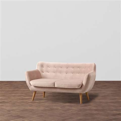 【W1450】ナビア ソファ 2S ベルベット ライトピンク(ライトピンク)　Francfranc（フランフラン）公式サイト｜家具、インテリア雑貨、通販