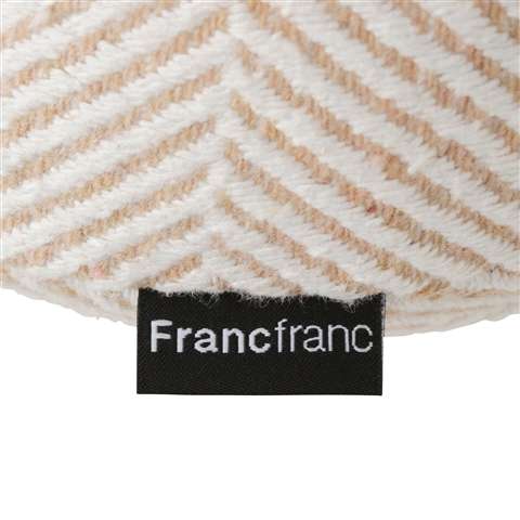 モッキー クッション ベージュxブラウン(ベージュxブラウン)　Francfranc（フランフラン）公式サイト｜家具、インテリア雑貨、通販