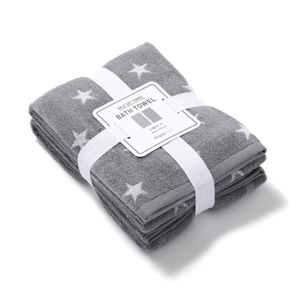 ヴァレセットバスタオル スター グレー | Francfranc（フランフラン）公式通販 家具・インテリア・生活雑貨