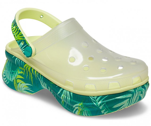Women's Crocs Classic Bae Translucent Tropical Clog クロックス クラシック ベイ トランスルーセント トロピカル クロッグ ウィメン
