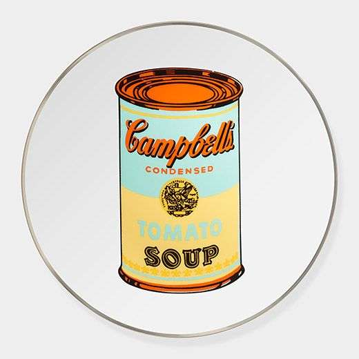 ウォーホル：Soup Cans Yellow プレート
