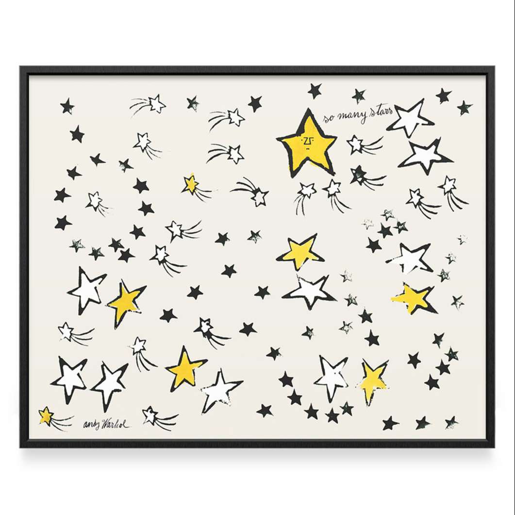 ウォーホル：So Many Stars フレーム付 W10inch: ポスター & アーティスト|MoMA Design Store (モマデザインストア）