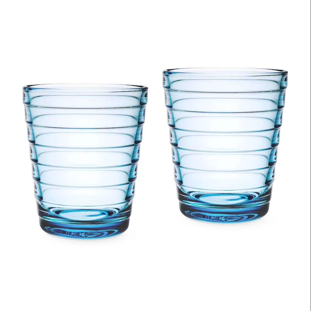 iittala アイノ・アアルト タンブラー ライトブルー（2個セット）: キッチン & ダイニング|MoMA Design Store (モマデザインストア）