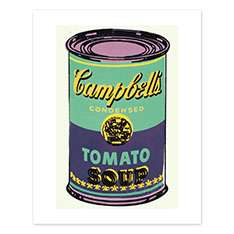 ウォーホル：Campbell’s Soup Can パープル ポスター：ポスター & アーティスト