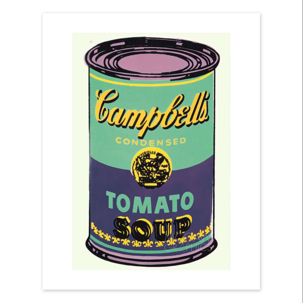 ウォーホル：Campbell’s Soup Can パープル ポスター：ポスター & アーティスト