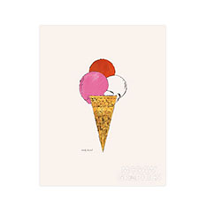 ウォーホル：Ice Cream Dessert （Red， Pink， and White） ポスター(Red Pink and White)：ポスター & アーティスト