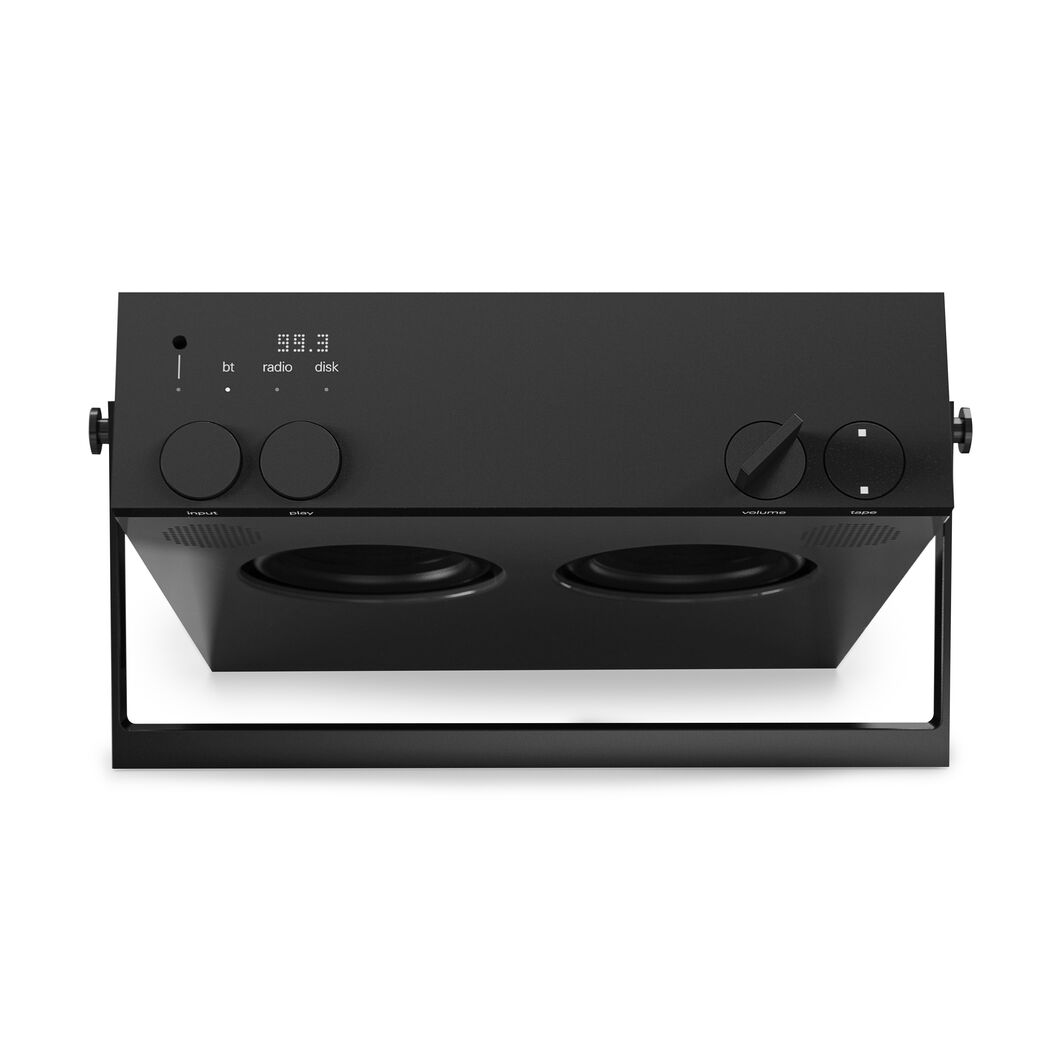 OB-4 ポータブル Bluetoothスピーカー ＆ FMラジオ ブラック(ブラック)：テック
