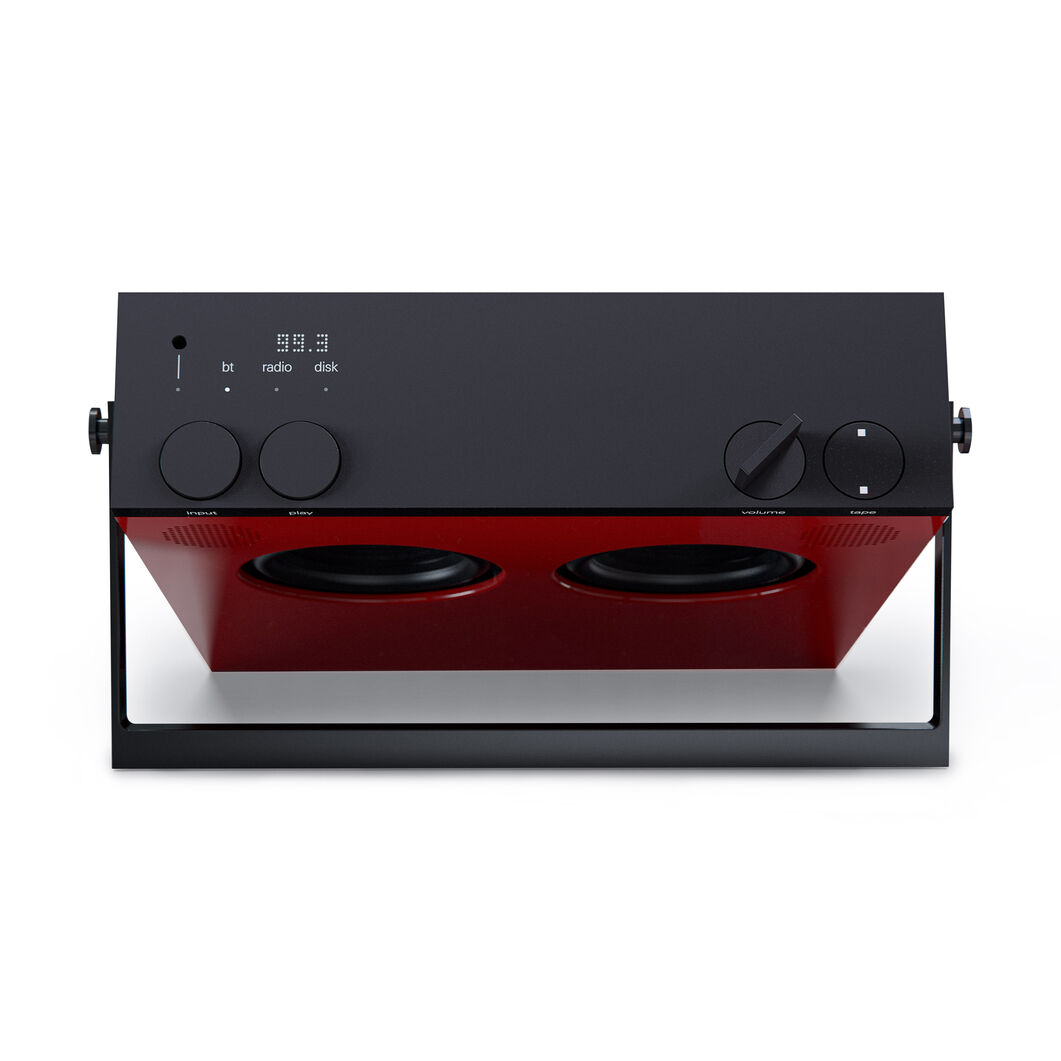 OB-4 ポータブル Bluetoothスピーカー ＆ FMラジオ レッド(レッド)：テック