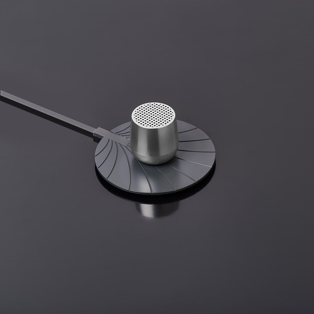 LEXON MINO＋ ワイヤレスチャージング スピーカー シルバー(シルバー)：テック