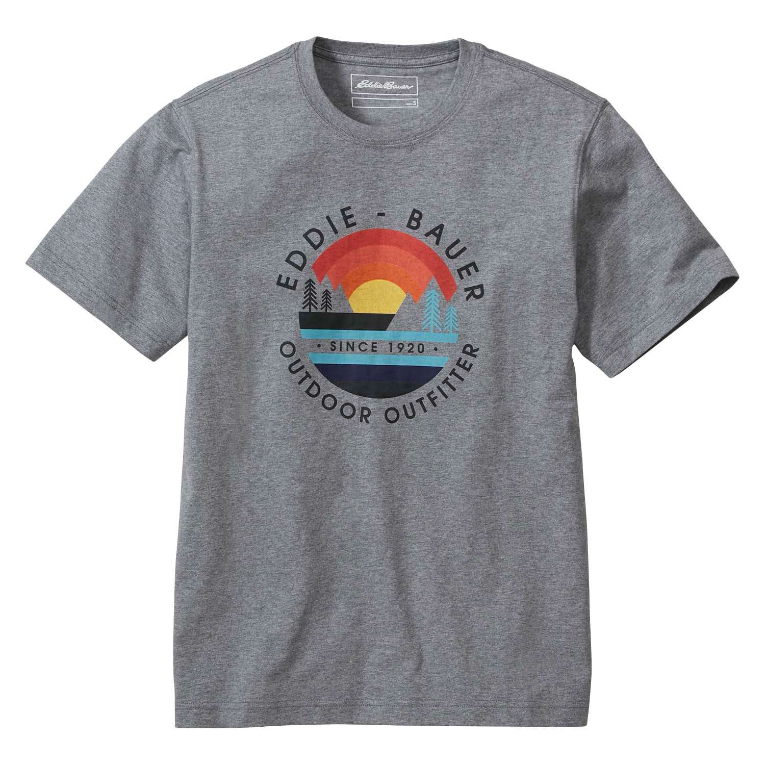 メンズ　半袖ＥＢホライゾンサンセットＴシャツ(M　ミッドヘザーグレー): スウェット - メンズ | エディー・バウアー オンラインストア【公式】