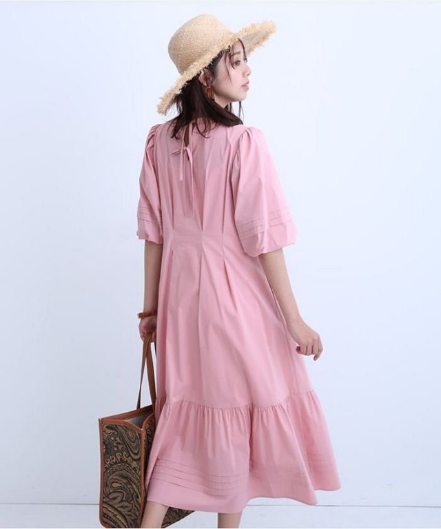 袖ボリュームタックワンピース(503940838) | ジャスグリッティー(JUSGLITTY) - MAGASEEK