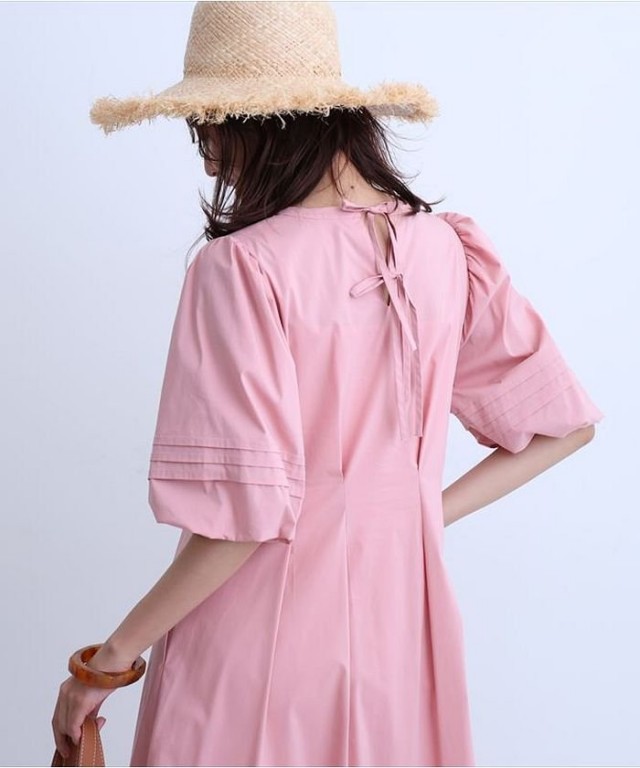 袖ボリュームタックワンピース(503940838) | ジャスグリッティー(JUSGLITTY) - MAGASEEK