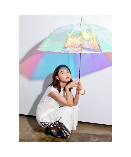 【Wpc.公式】［ビニール傘］バンブーパイピング シャイニーアンブレラ shiny plastic umbrella(504574932) | Wpc．(Wpc．) - MAGASEEK