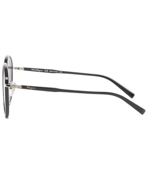 フェラガモ サングラス アイウェア レディース 57サイズ ブラック ゴールド アジアンフィット Salvatore Ferragamo SF250SA 733