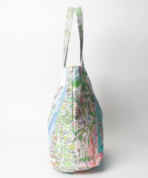カラフルライフ、フラワーキャット　トートバッグ(504611002) | ツモリチサトキャリー(tsumori chisato CARRY) - MAGASEEK