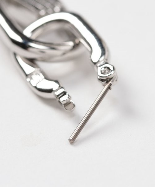 【セール】セサンパ ロゴ オーバルフープピアス(504777684) | ランバン　オン　ブルー（ジュエリー）(LANVIN en Bleu(JEWELRY)) - MAGASEEK