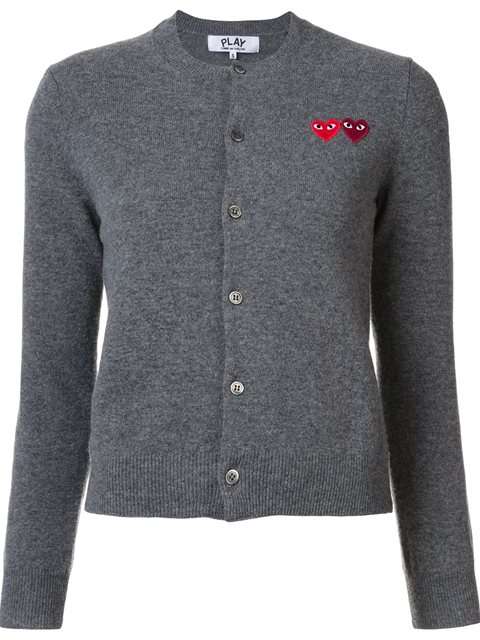 Comme Des Garçons Play ダブルハートロゴ カーディガン - Societe Anonyme - Farfetch.com