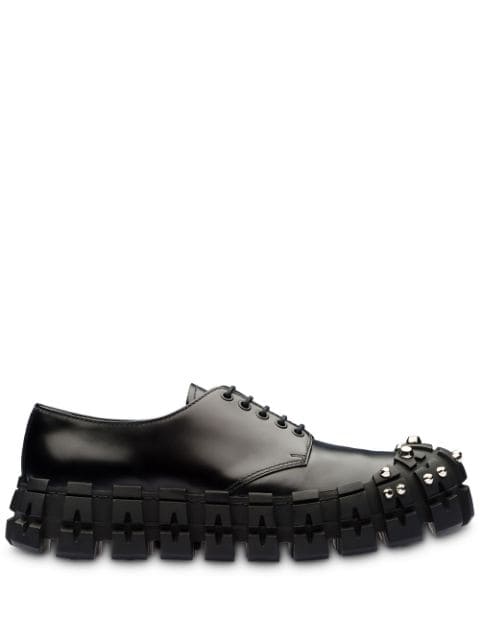 Prada スタッズ シューズ - Farfetch