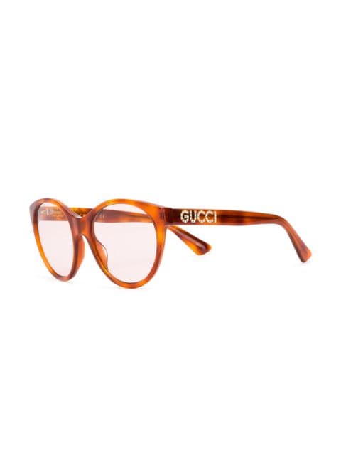 Gucci Eyewear ロゴ クリスタル スタッズ サングラス 通販