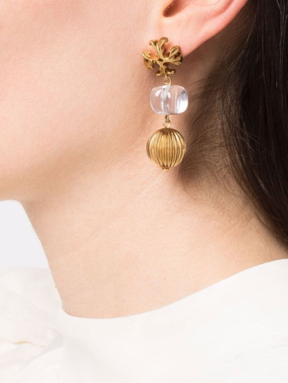 Tory Burch パール ドロップピアス