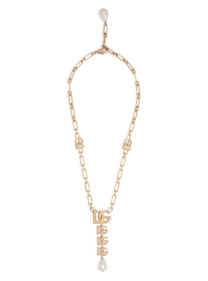 Dolce & Gabbana ロゴプレート チェーンネックレス