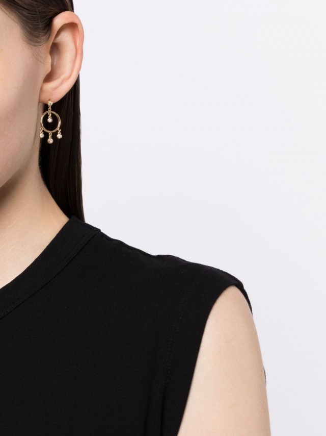 Jacquie Aiche Sophie Shaker ダイヤモンド ドロップピアス 18Kイエローゴールド
