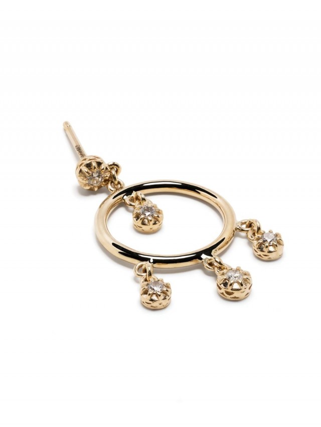Jacquie Aiche Sophie Shaker ダイヤモンド ドロップピアス 18Kイエローゴールド
