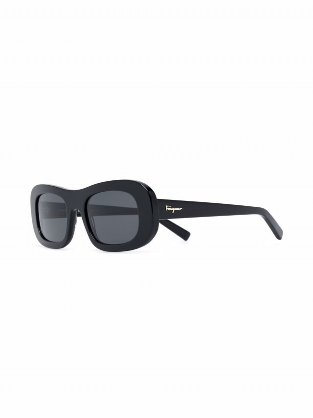 Ferragamo スクエアフレーム サングラス
