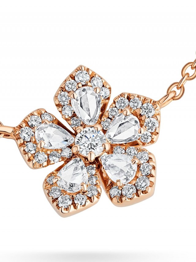David Morris Miss Daisy Sautoir ダイヤモンド ネックレス 18Kローズゴールド