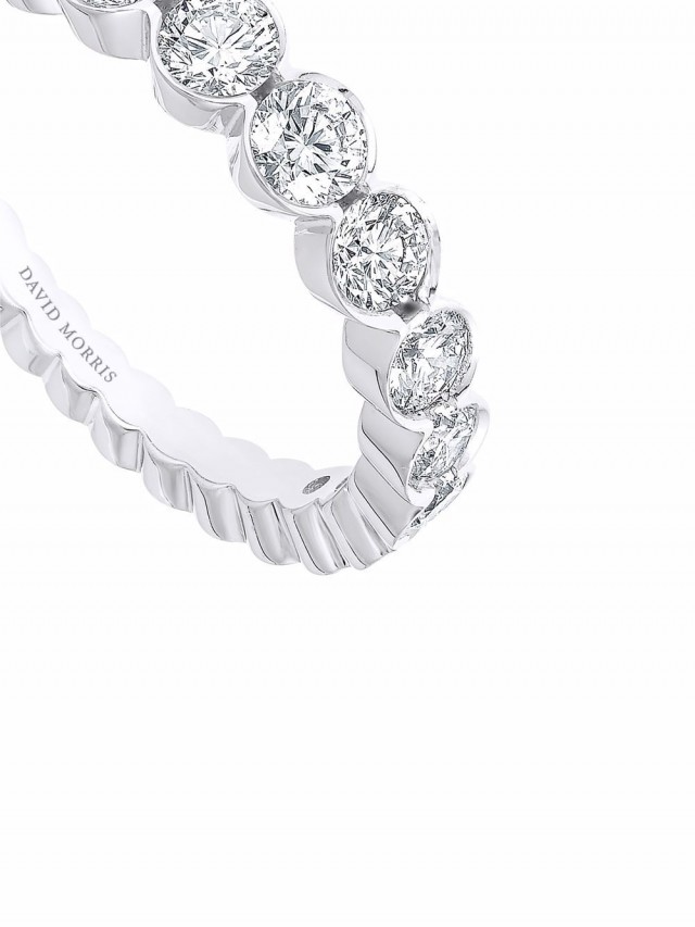 David Morris Elizabeth ダイヤモンド リング 18Kホワイトゴールド