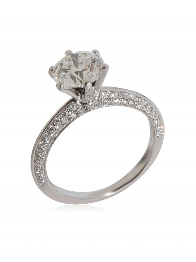 Tiffany & Co. Pre-Owned ダイヤモンド リング プラチナ