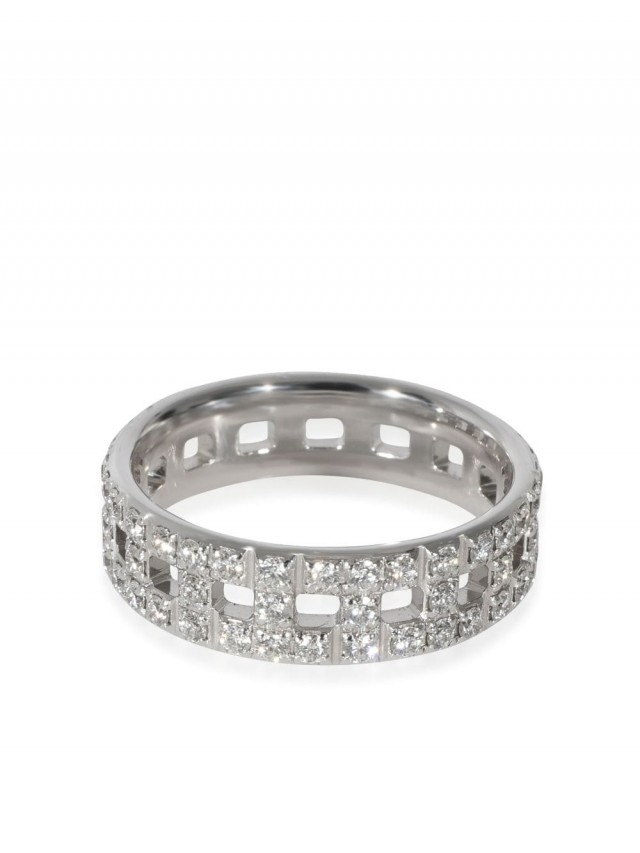 Tiffany & Co. Pre-Owned Tiffany True ダイヤモンド リング 18Kホワイトゴールド