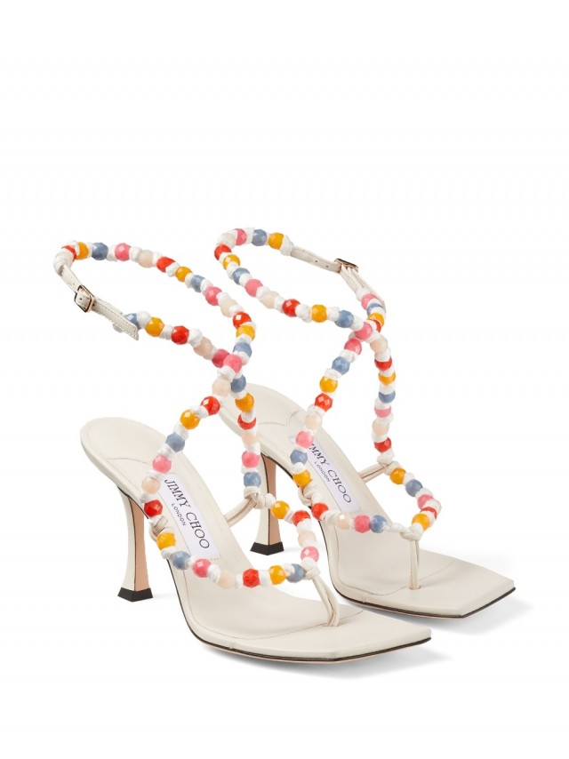 Jimmy Choo ビーズディテール サンダル