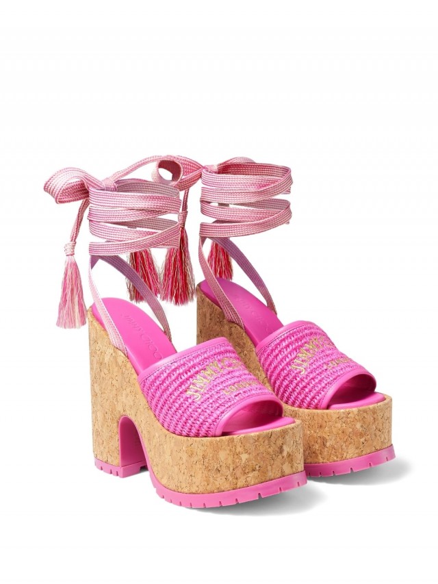 Jimmy Choo Gal 130mm ウェッジサンダル