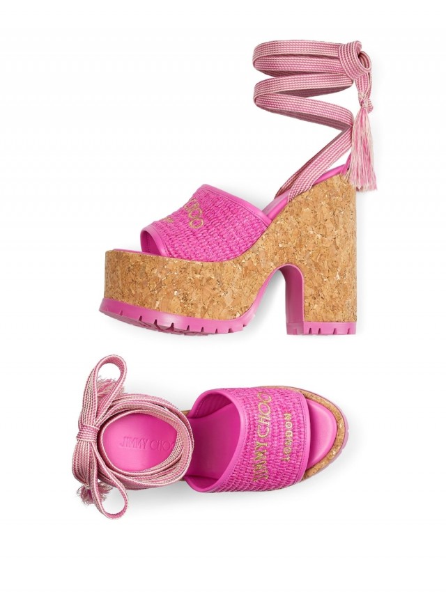 Jimmy Choo Gal 130mm ウェッジサンダル