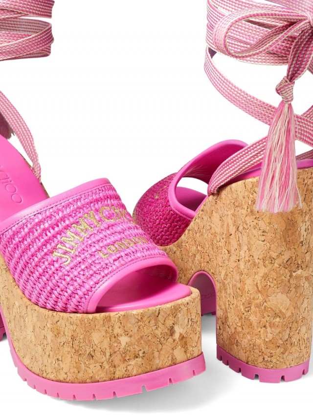 Jimmy Choo Gal 130mm ウェッジサンダル