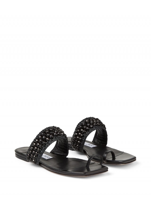 Jimmy Choo Amoure ビーズ フラットサンダル
