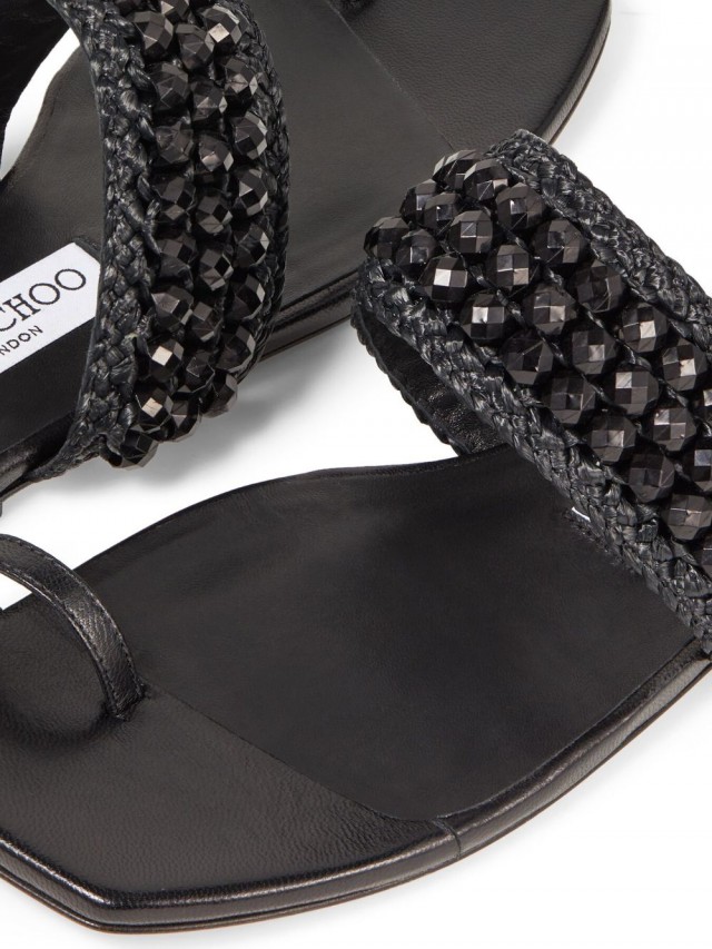 Jimmy Choo Amoure ビーズ フラットサンダル