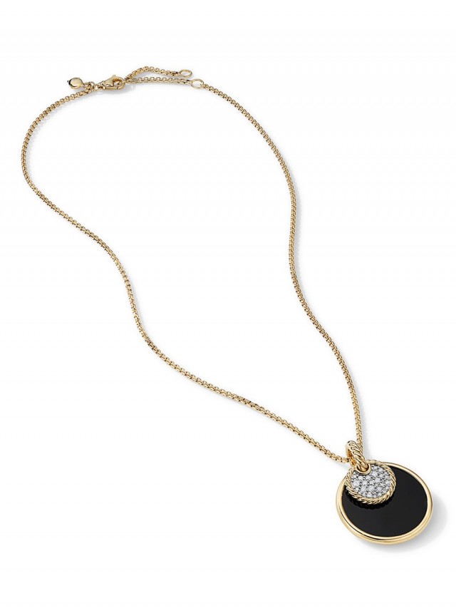 David Yurman Elements ペンダント ネックレス 24mm 18Kイエローゴールド