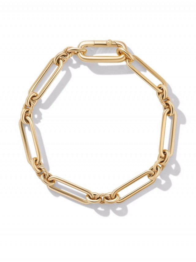 David Yurman Lexington チェーン ブレスレット 18Kイエローゴールド
