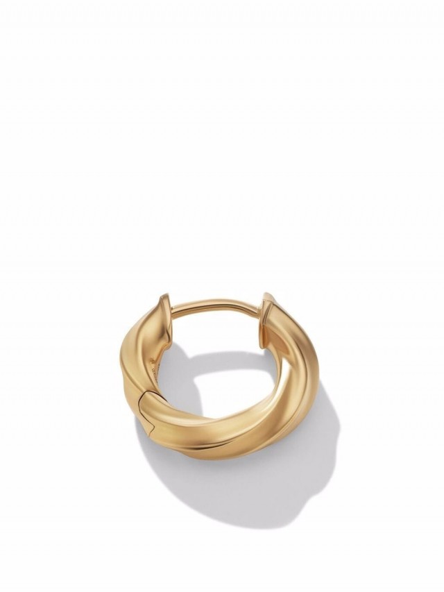 David Yurman Cable Edge ピアス 18Kイエローゴールド