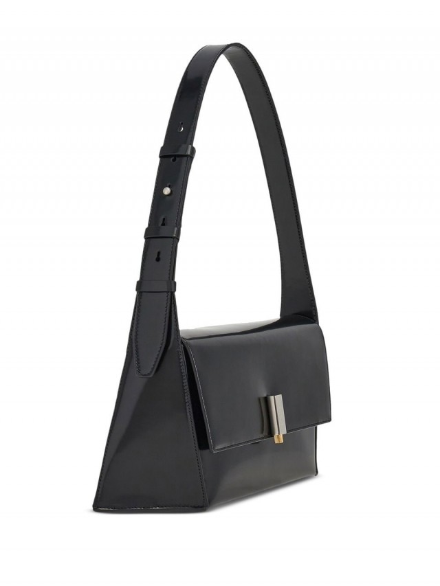 Ferragamo ジオメトリック レザーショルダーバッグ