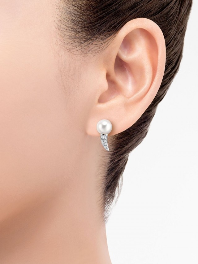TASAKI Danger Fang パール ピアス 18Kホワイトゴールド