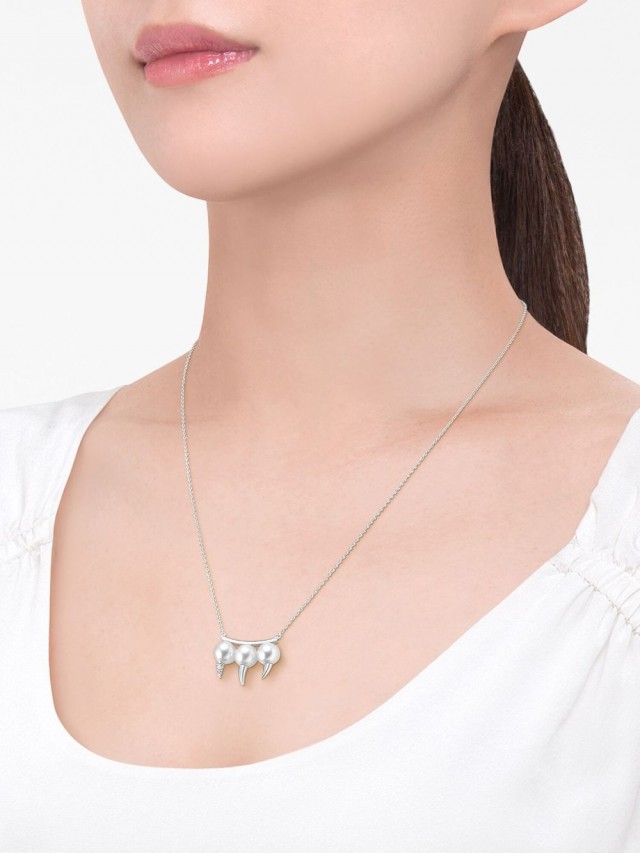 TASAKI Fang パール ネックレス 18Kホワイトゴールド