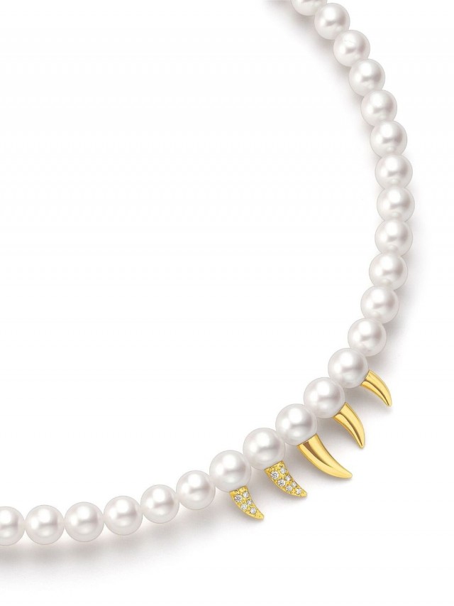 TASAKI Danger Fang パール ネックレス 18Kイエローゴールド