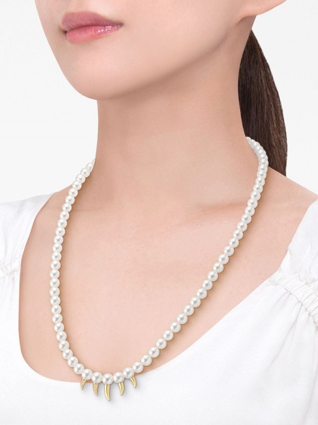 TASAKI Danger Fang パール ネックレス 18Kイエローゴールド